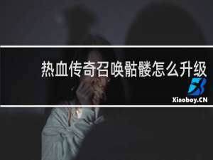 热血传奇召唤骷髅怎么升级