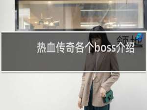 热血传奇各个boss介绍