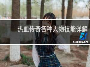 热血传奇各种人物技能详解