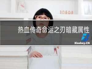 热血传奇命运之刃暗藏属性