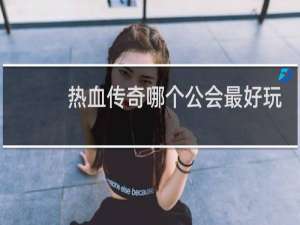 热血传奇哪个公会最好玩