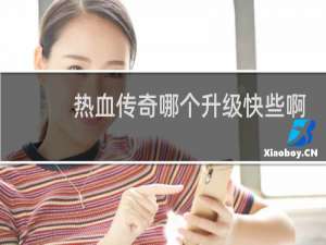 热血传奇哪个升级快些啊