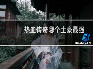 热血传奇哪个土豪最强