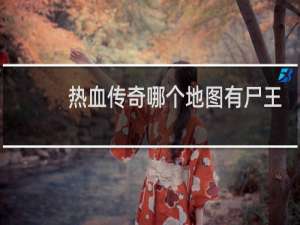 热血传奇哪个地图有尸王