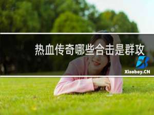 热血传奇哪些合击是群攻