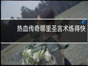 热血传奇哪里圣言术练得快