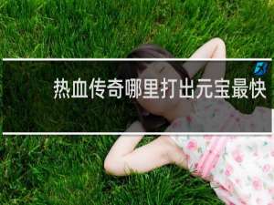 热血传奇哪里打出元宝最快