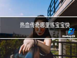 热血传奇哪里练宝宝快