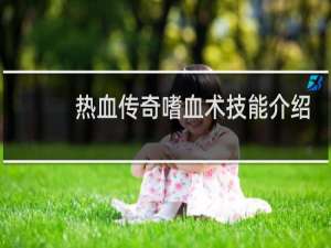 热血传奇嗜血术技能介绍