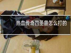 热血传奇四圣兽怎么打的