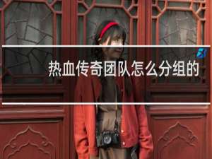 热血传奇团队怎么分组的