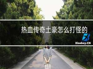 热血传奇土豪怎么打怪的