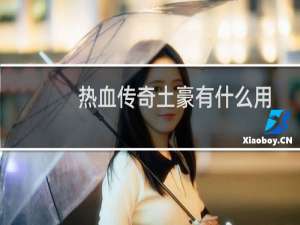 热血传奇土豪有什么用