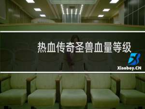 热血传奇圣兽血量等级