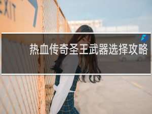热血传奇圣王武器选择攻略