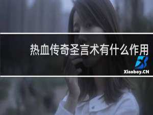 热血传奇圣言术有什么作用