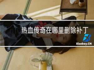 热血传奇在哪里删除补丁