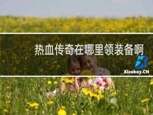 热血传奇在哪里领装备啊