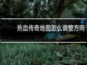 热血传奇地图怎么调整方向