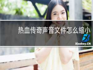 热血传奇声音文件怎么缩小