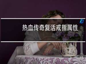 热血传奇复活戒指属性