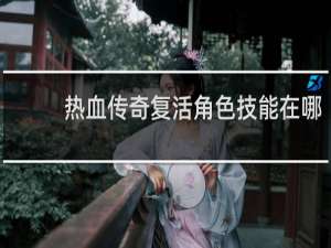 热血传奇复活角色技能在哪