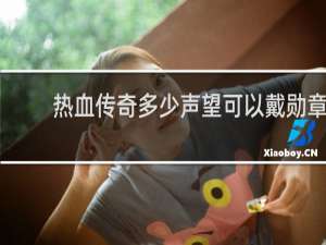 热血传奇多少声望可以戴勋章