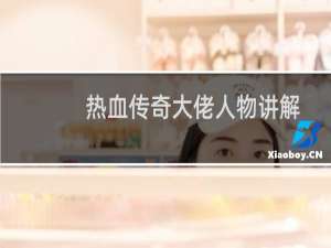 热血传奇大佬人物讲解