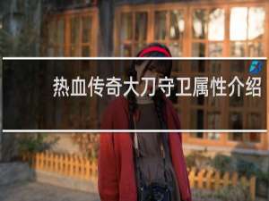 热血传奇大刀守卫属性介绍
