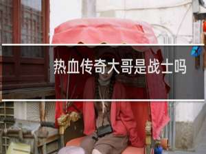 热血传奇大哥是战士吗