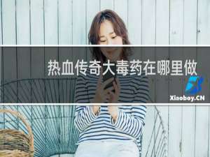 热血传奇大毒药在哪里做