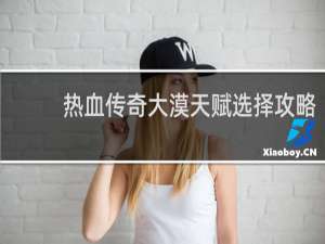 热血传奇大漠天赋选择攻略