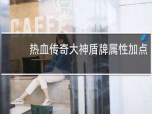 热血传奇大神盾牌属性加点