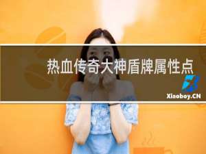 热血传奇大神盾牌属性点