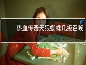 热血传奇天狼蜘蛛几级召唤