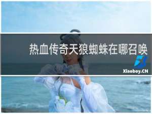 热血传奇天狼蜘蛛在哪召唤