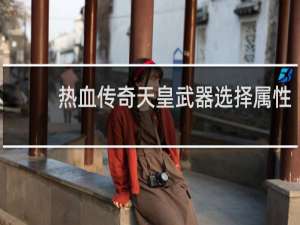 热血传奇天皇武器选择属性