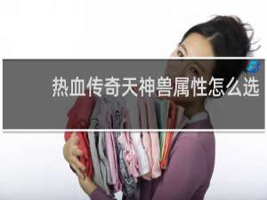 热血传奇天神兽属性怎么选