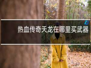 熱血傳奇天龍在哪里買武器
