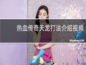 热血传奇天龙打法介绍视频