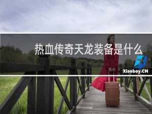 热血传奇天龙装备是什么