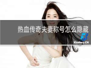 热血传奇夫妻称号怎么隐藏