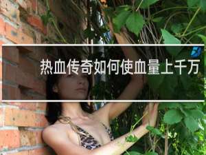 热血传奇如何使血量上千万