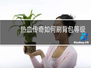 热血传奇如何刷背包等级