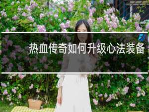 热血传奇如何升级心法装备