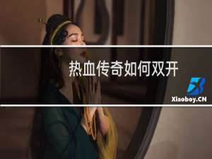 热血传奇如何双开