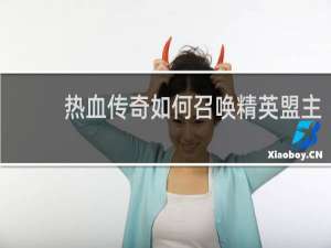 热血传奇如何召唤精英盟主