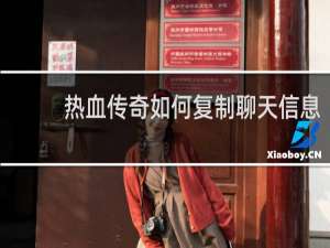 热血传奇如何复制聊天信息