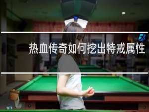 热血传奇如何挖出特戒属性