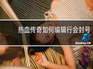 热血传奇如何编辑行会封号
